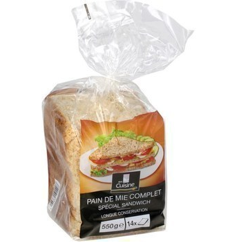 Pain de mie complet 550 g