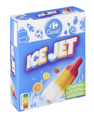 Glace  l'eau Ice jets CARREFOUR CLASSIC' 